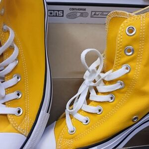 Converse Yellow High-Top Sneakers